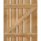 Ekena Millwork Spaced Board-n-Batten Shutters w/Z-Bar, Rough Sawn Western Red Cedar, 28 7/8W x 35H, PR RBS06Z29X035RWR - alternate 2